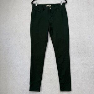 Levis 710 Super Skinny Jeans Womens 29 Green Stretch Mid Rise Pants L30 Classic
